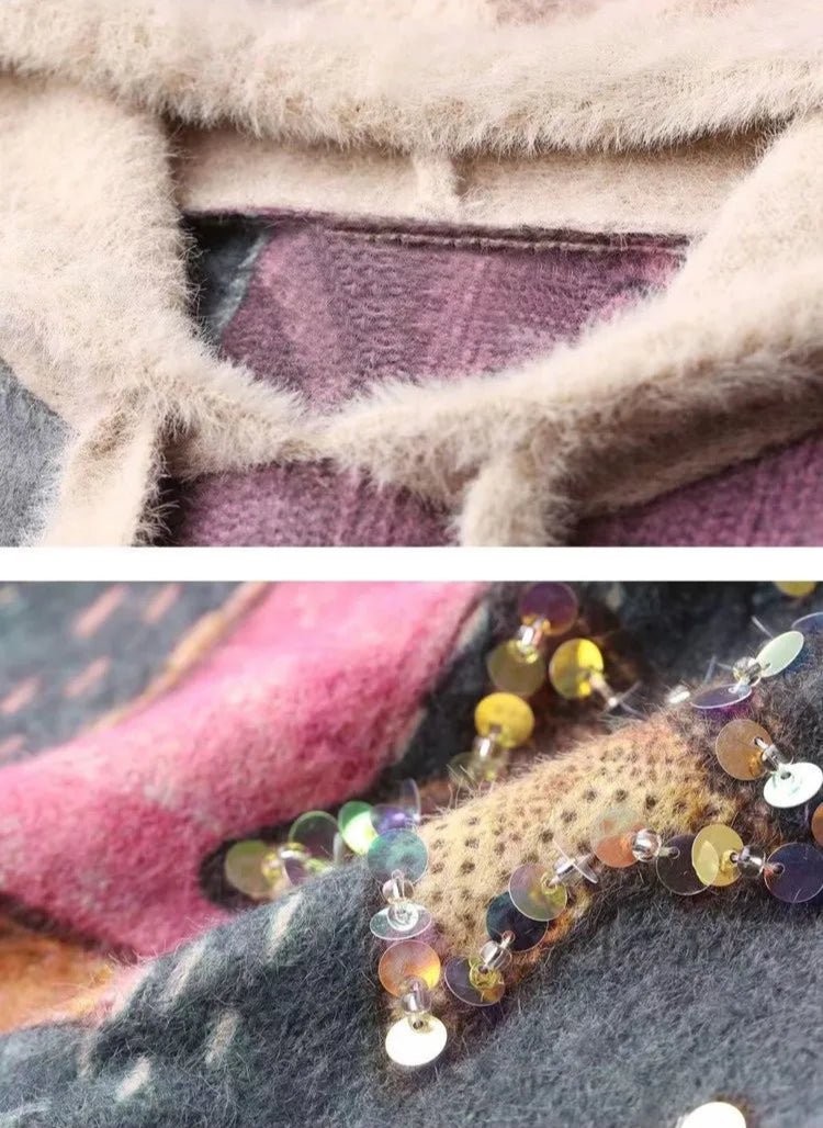 Boho Loose Hooded Sweater