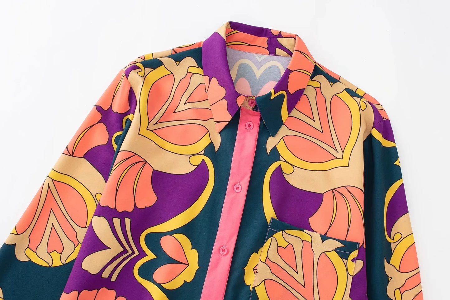 Boho Style Floral Printed Suit