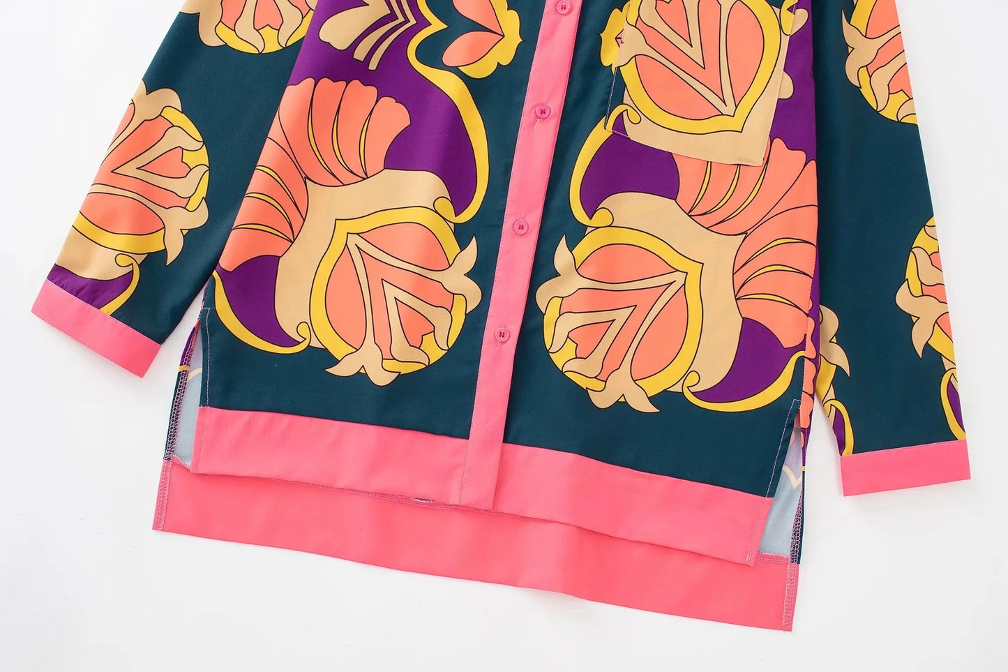 Boho Style Floral Printed Suit