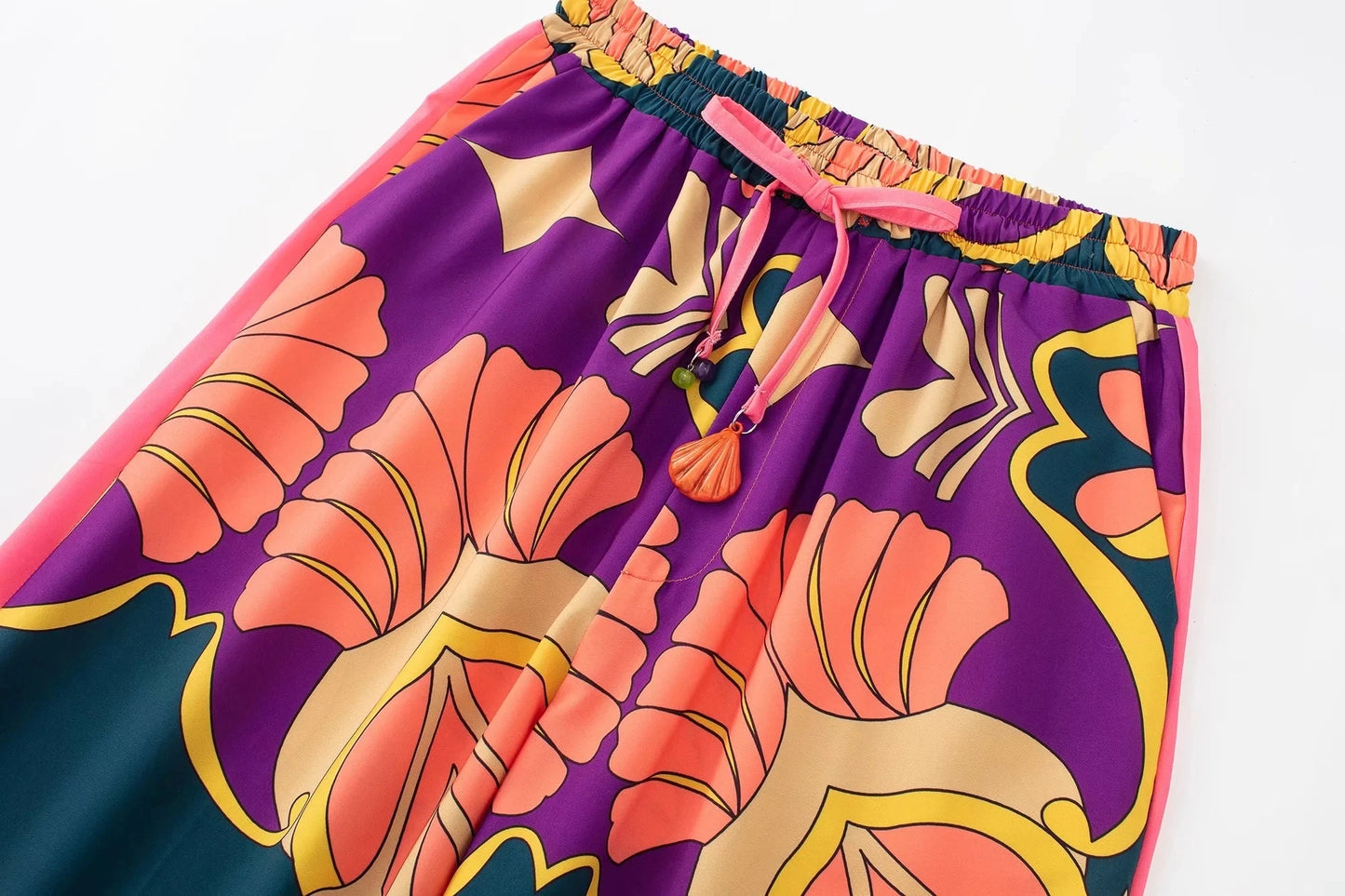 Boho Style Floral Printed Suit