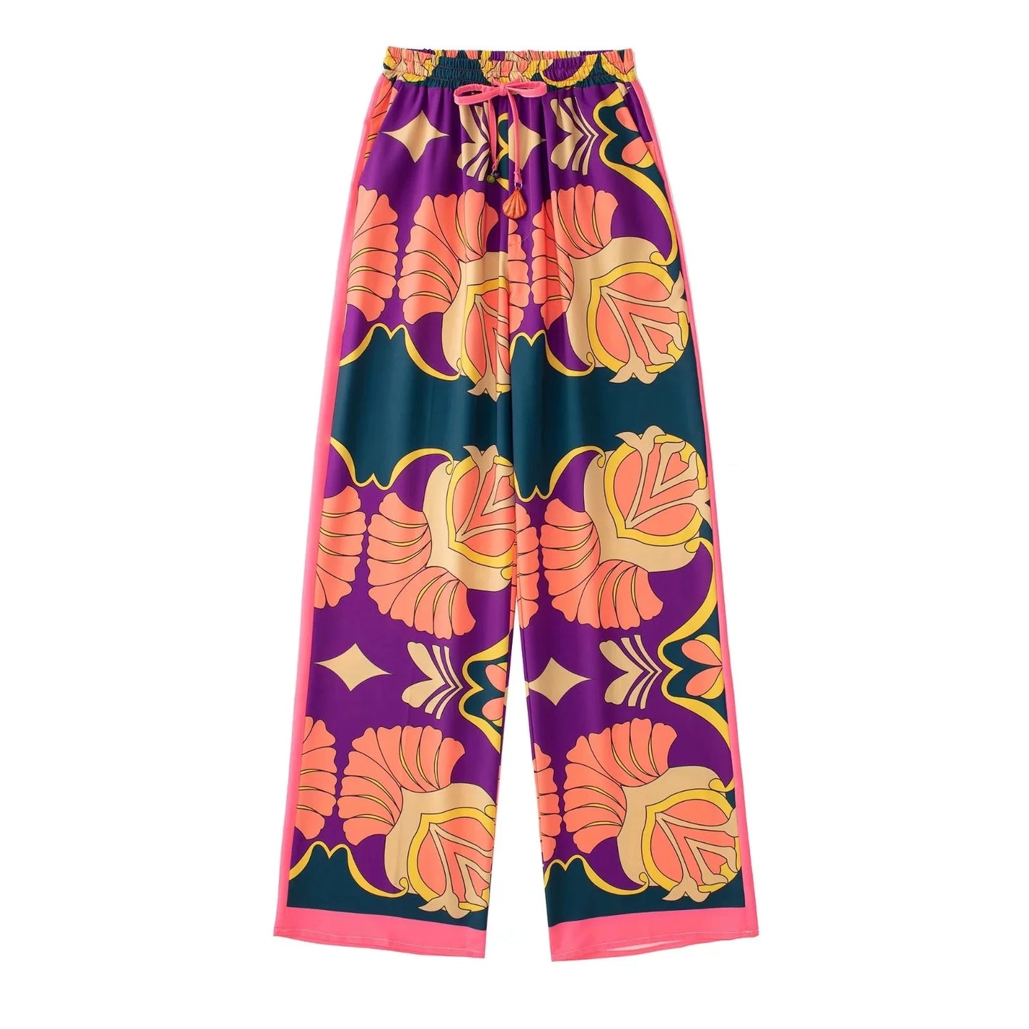 Boho Style Floral Printed Suit