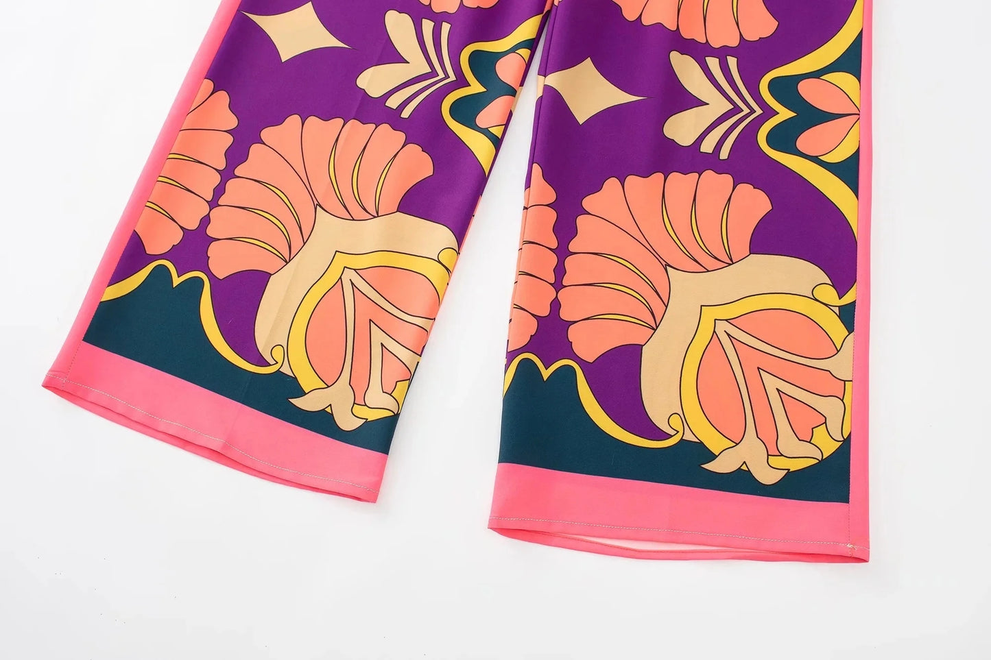 Boho Style Floral Printed Suit