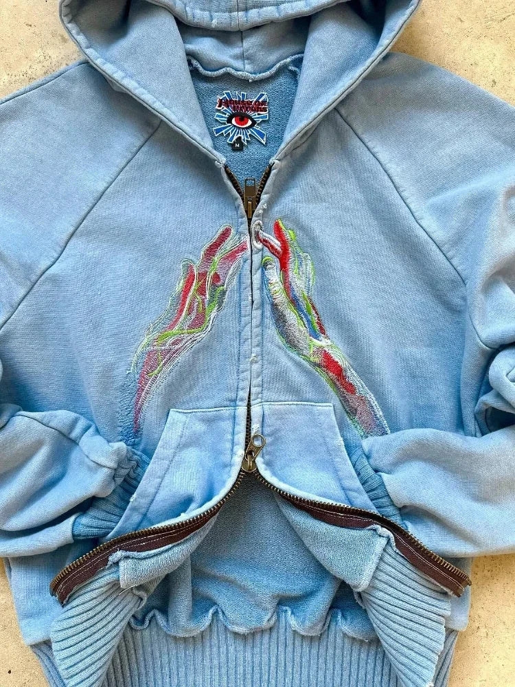 Y2K Spiritual Hands Hoodie