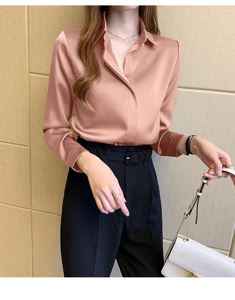 Elegant Thin Satin Blouse