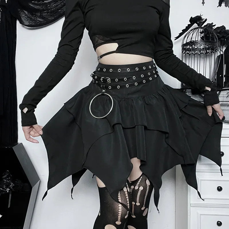 Gothic Chic Mini Skirt