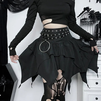 Gothic Chic Mini Skirt