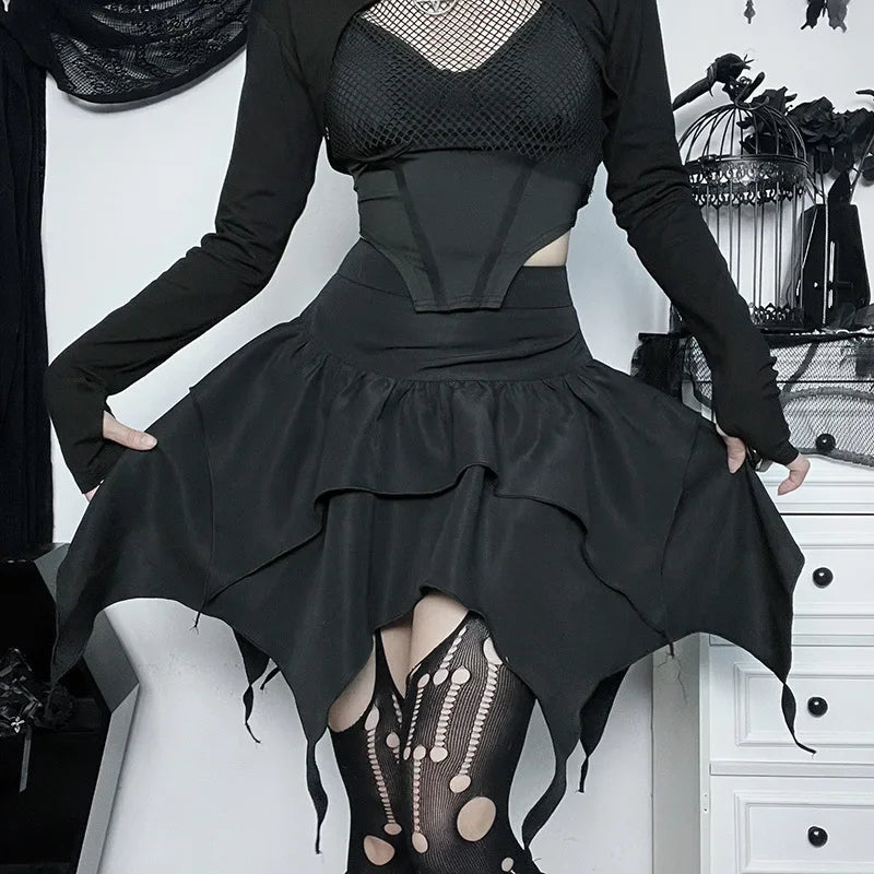 Gothic Chic Mini Skirt