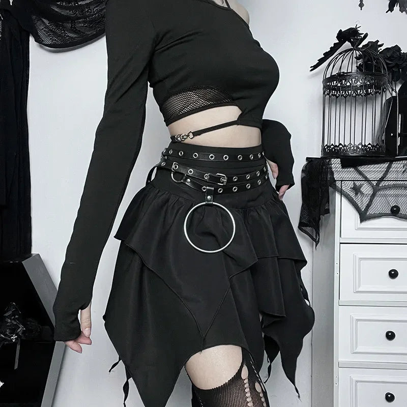 Gothic Chic Mini Skirt