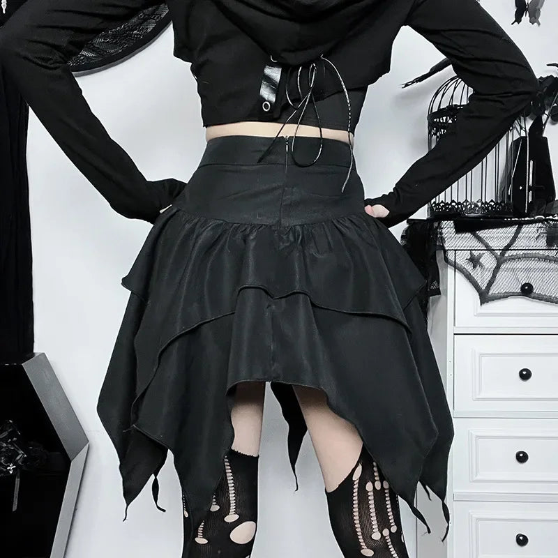 Gothic Chic Mini Skirt