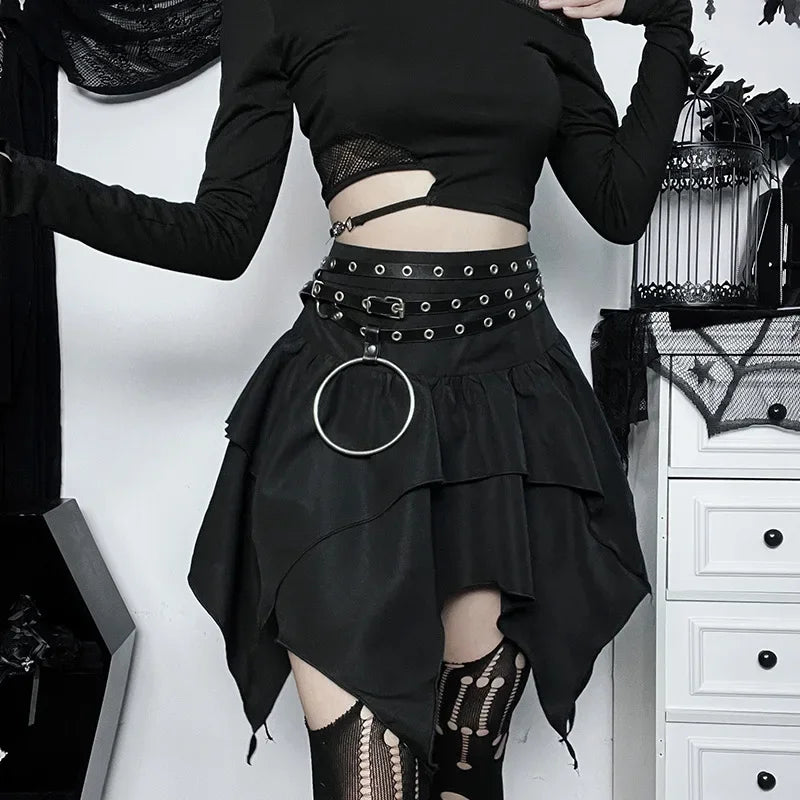 Gothic Chic Mini Skirt
