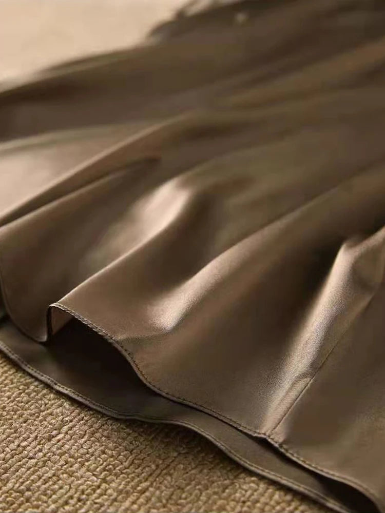 Elegant Silk O-Neck T-Shirt