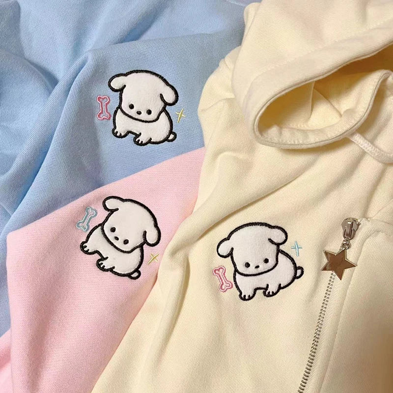 Kawaii Loose Zip-up Hoodie