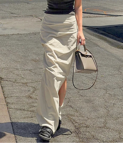Y2K High Waist Maxi Skirt