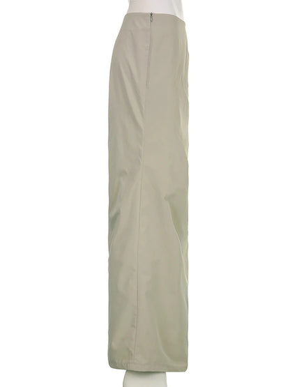 Y2K High Waist Maxi Skirt