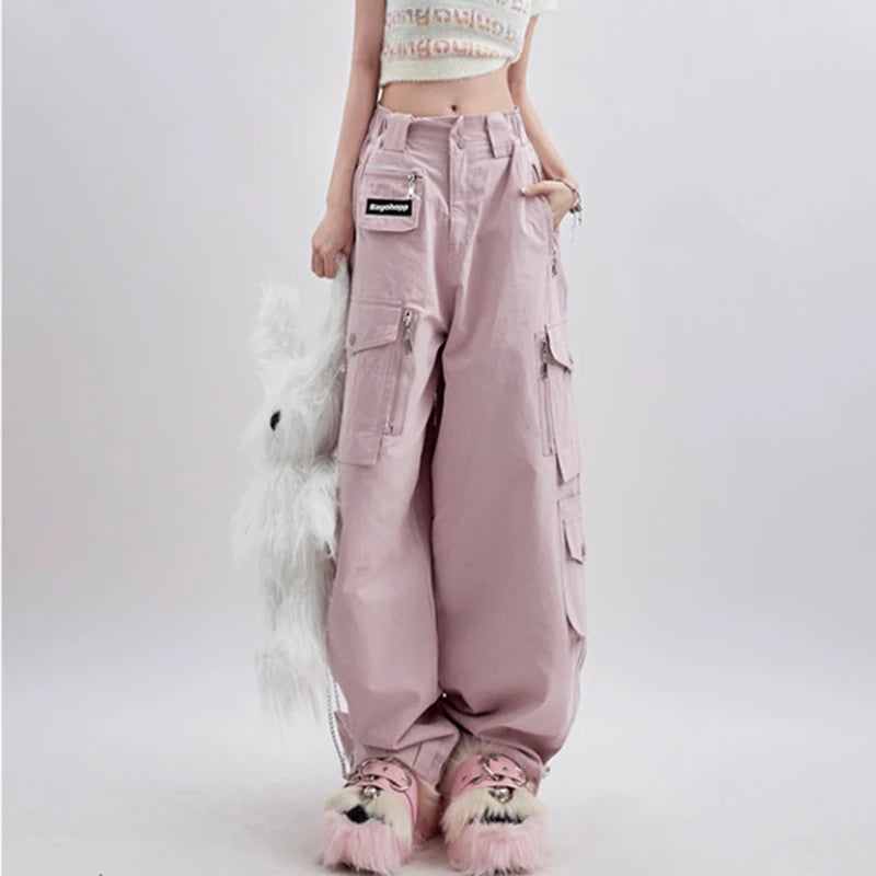 Soft Girl Baggy Cargo Pants