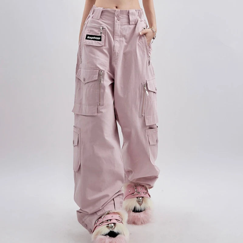 Soft Girl Baggy Cargo Pants