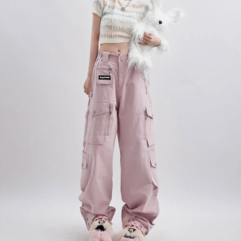 Soft Girl Baggy Cargo Pants