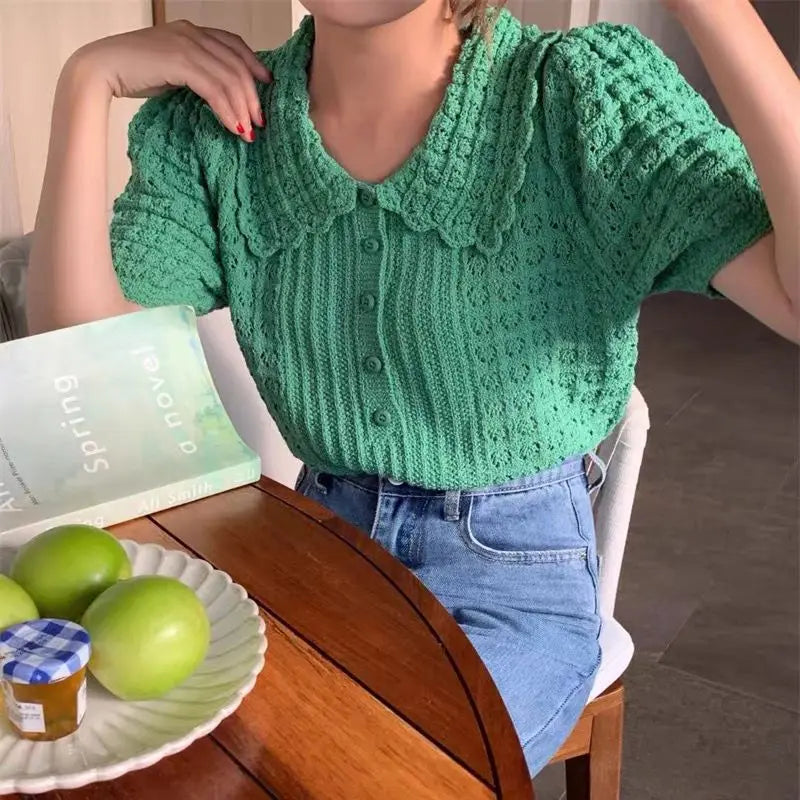 Soft Girl Knitted T-Shirt