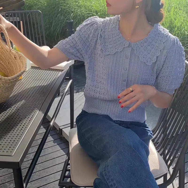 Soft Girl Knitted T-Shirt