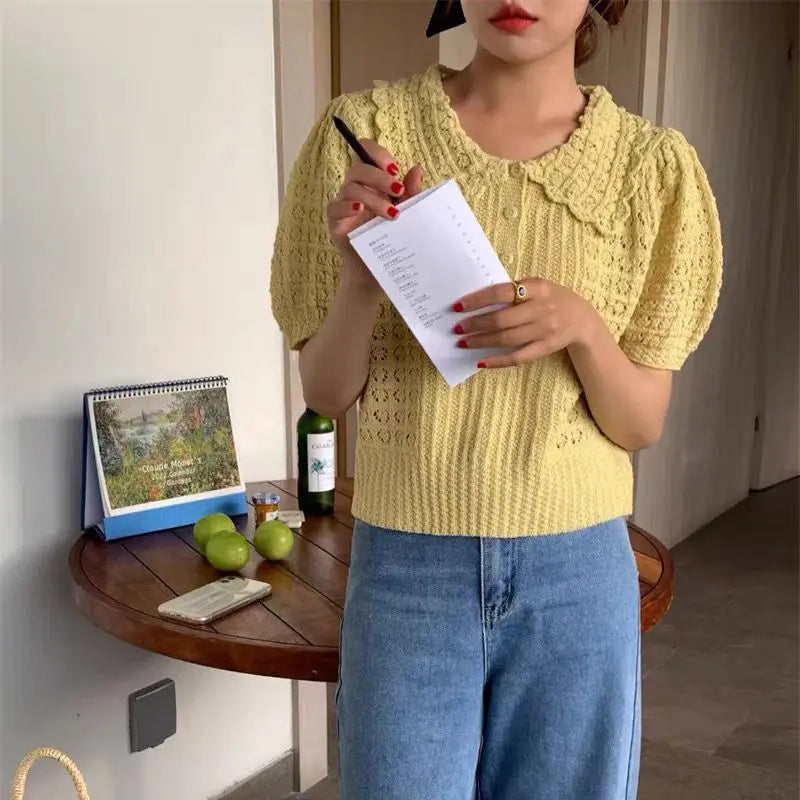 Soft Girl Knitted T-Shirt