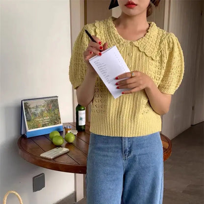 Soft Girl Knitted T-Shirt