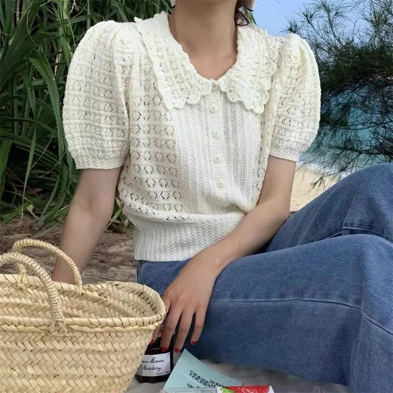 Soft Girl Knitted T-Shirt