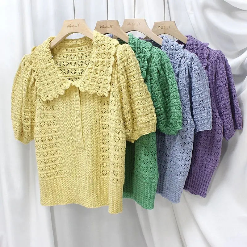 Soft Girl Knitted T-Shirt