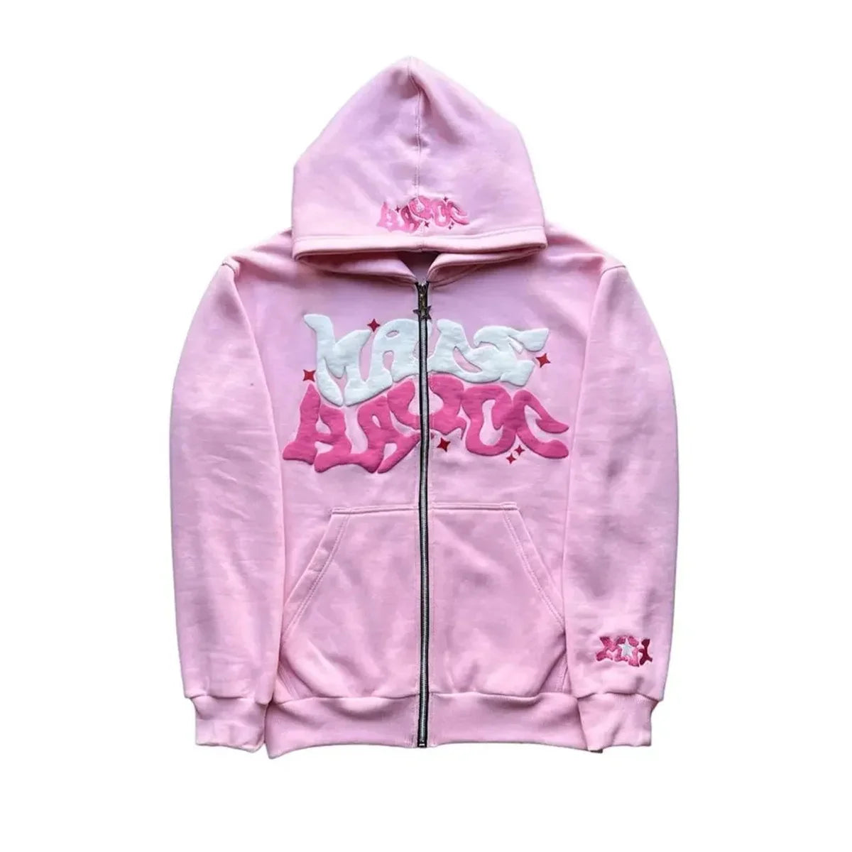 Y2K Letter Printed Zip-up Hoodie