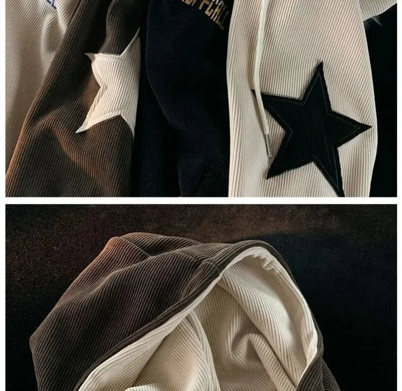 Y2K Stars Zipper Hoodie
