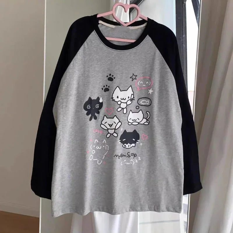 Kitty Printed Kawaii Sweatshirt