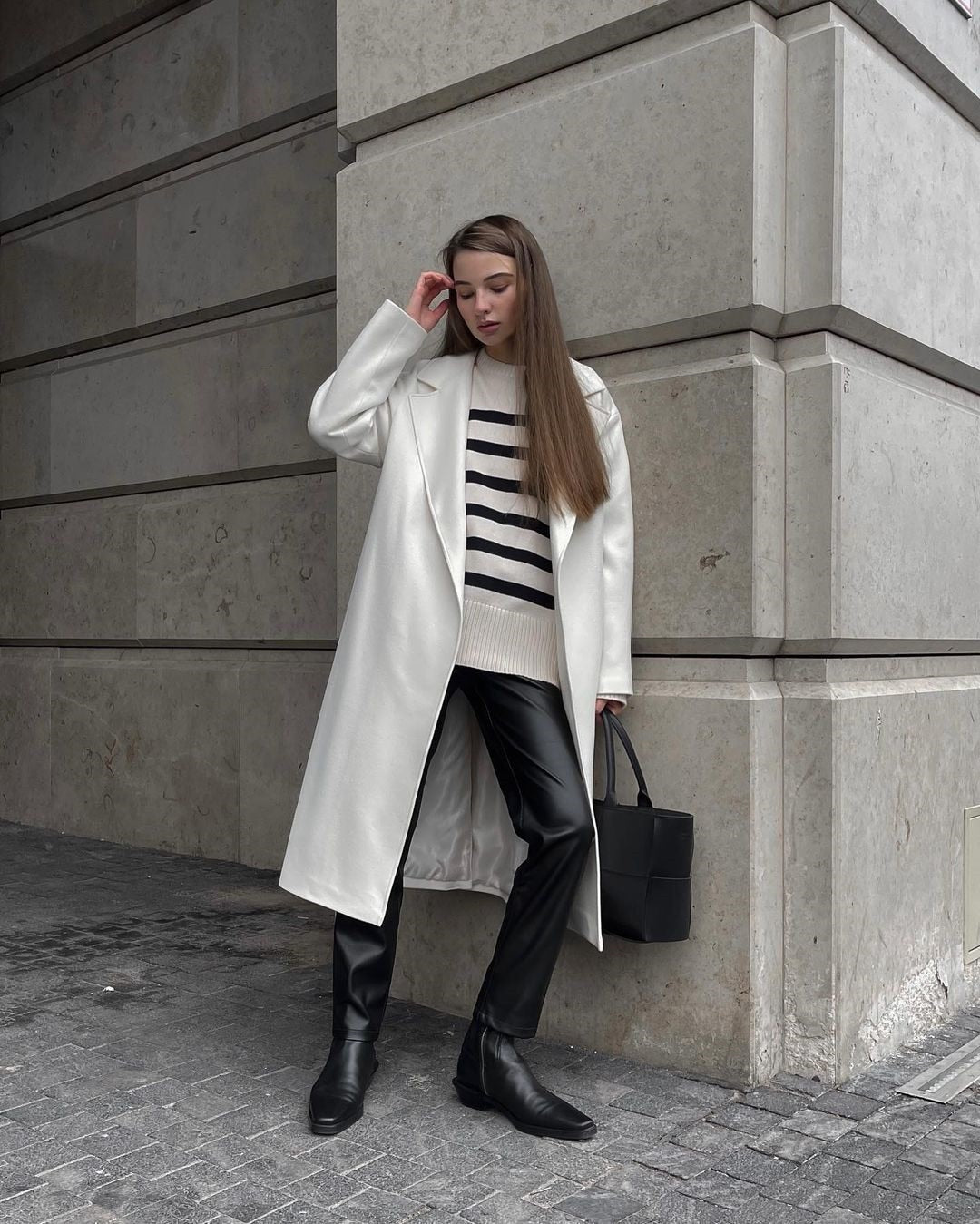 Oversized Striped Knitted Sweater